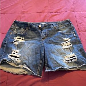Silver Bermuda Shorts